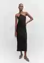 Vestido Kira Negro Talla XL Mujer Mango