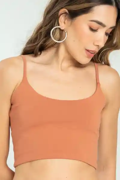 Crop Top Tiras Malibu Color Blush Talla M Ragged