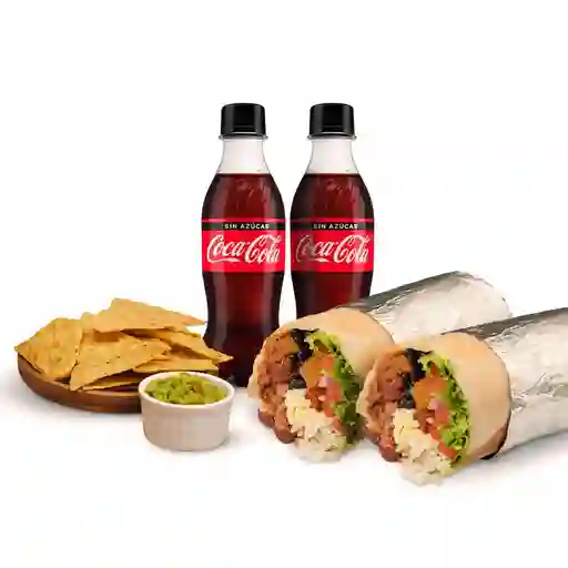 Promo duo bravo + 2 coca colas zero