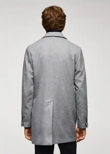 Abrigo Hake Gris Claro Vigoré Talla M Hombre Mango