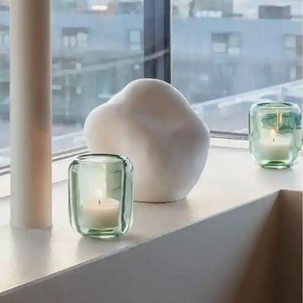 Evasolo Set Candelabro Acorn Verde