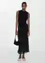 Vestido Gracy Negro Talla M Mujer Mango