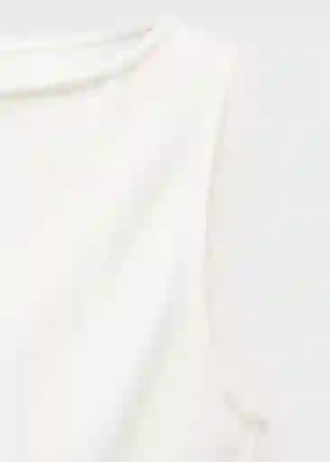 Top Coqui Blanco Talla S Mujer Mango