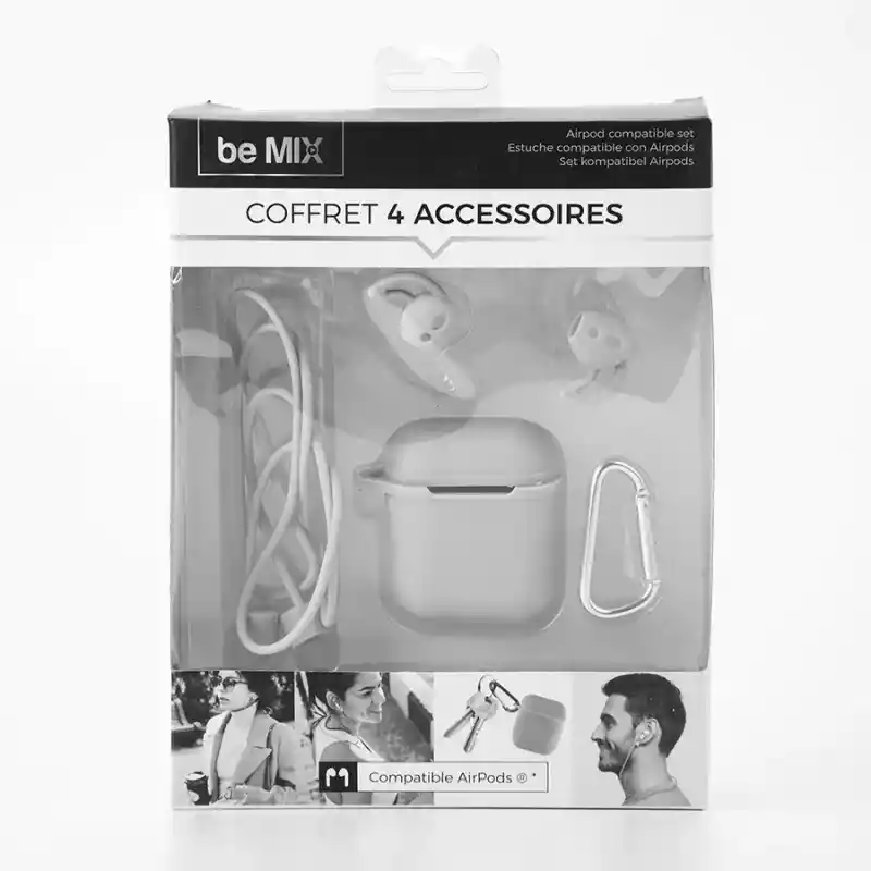 Be Mix Estuche Para Airpods Gris HT1925