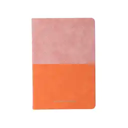 Cuaderno A5 Woven Cover de Tapa Dura 80 Hojas Peach Pink Miniso