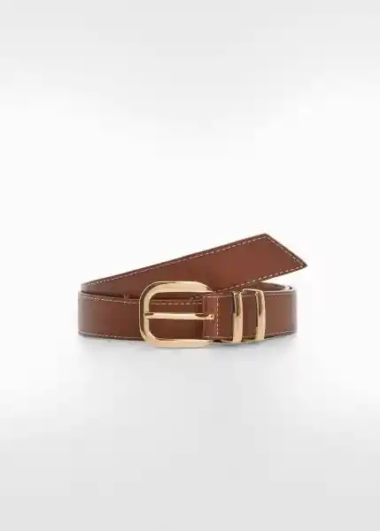 Cinturón Bella Marrón Talla M Mujer Mango
