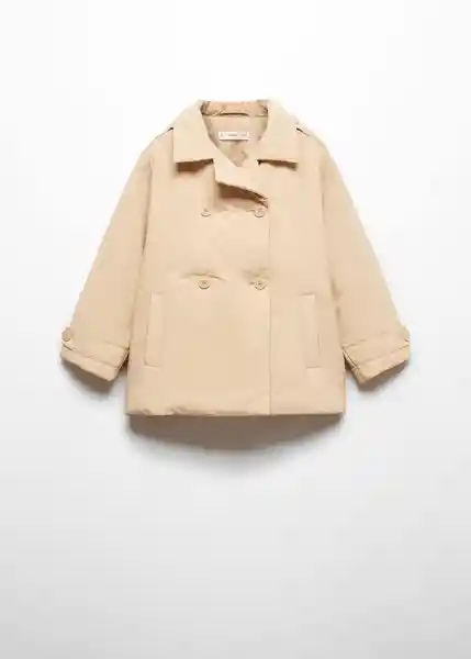 Abrigo Anorak Eleonora Camel Talla 10 Niñas Mango