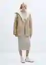 Abrigo Rulo Hielo Talla 24 Mujer Mango