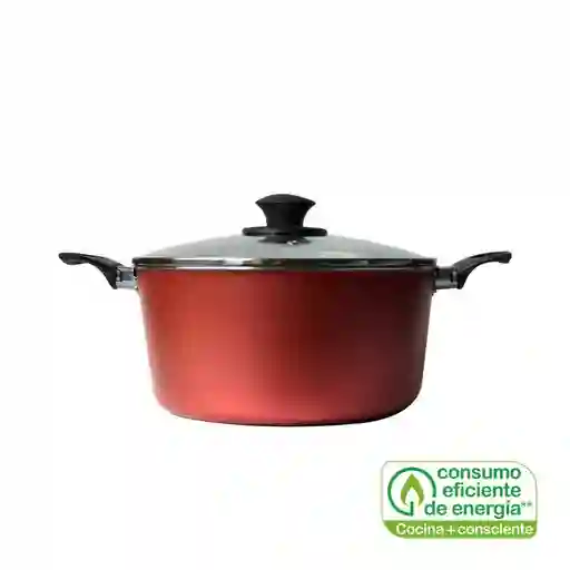 Ilko Olla Antiadherente Con Tapa de Vidrio Just Cook 24 cm