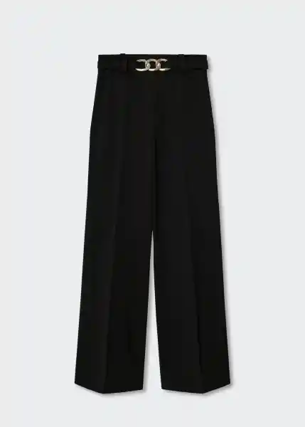 Pantalón Joya Negro Talla 44 Mujer Mango