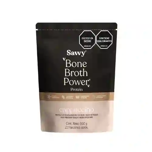 Bone Broth Power Cappuccino 560g Savvy