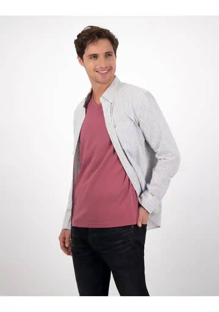 Camisa Gris Talla Small Hombre American Eagle