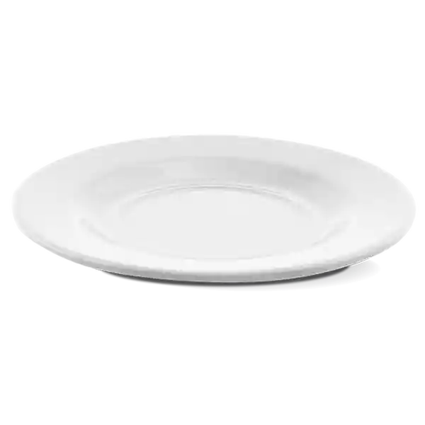 Plato Melamina 30 Blanco 14 cm Aro