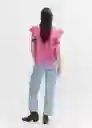 Blusa Sabina Rosa Talla L Mujer Mango