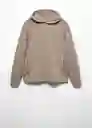 Buzo Sudadera Ibizah Beige Talla XL Hombre Mango