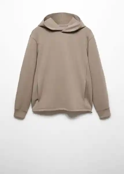 Buzo Sudadera Ibizah Beige Talla XL Hombre Mango