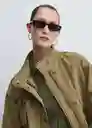 Abrigo Parka Africa Khaki Talla M Mujer Mango
