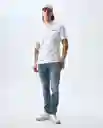 Camiseta Hombre Blanco Talla M 801G002_BLA110601 Americanino