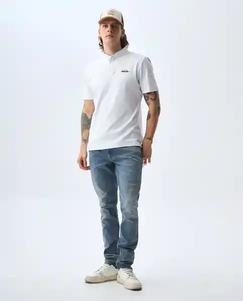 Camiseta Hombre Blanco Talla M 801G002_BLA110601 Americanino