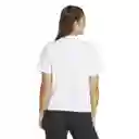 Adidas Camiseta Aop Tee Mujer Blanco Talla XS IN7314