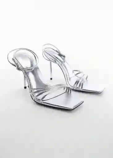 Sandalias Hilda Plata Talla 38 Mujer Mango