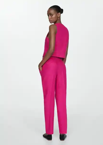 Chaleco Boreli Fucsia Talla XL Mujer Mango