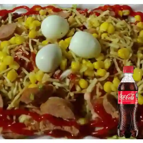 Combo Salchipapa Cangre Explosiva +Cocacola Orig 400ml