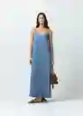 Vestido Frutti Mujer Azul Indigo Talla L Naf Naf