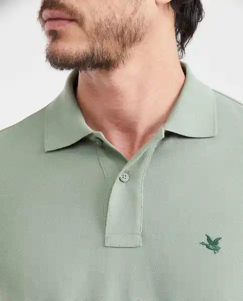 Camiseta Polo Clasic Verde Velado Medio L Chevignon