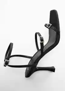 Sandalias Anna1 Negro Talla 38 Mujer Mango