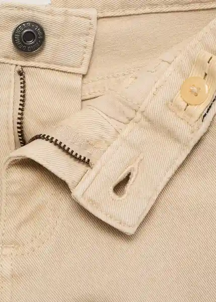 Pantalón Perú Beige Talla 10 Niños Mango