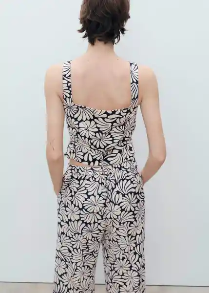Top Coco Crudo Talla M Mujer Mango