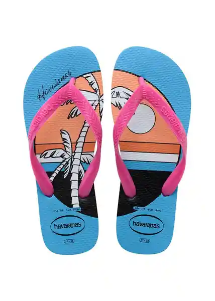 Havaianas Sandalias Top Vibes Turquesa 35-36