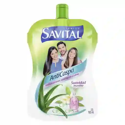 Savital Shampoo Anticaspa con Extracto de Té Verde y Sábila