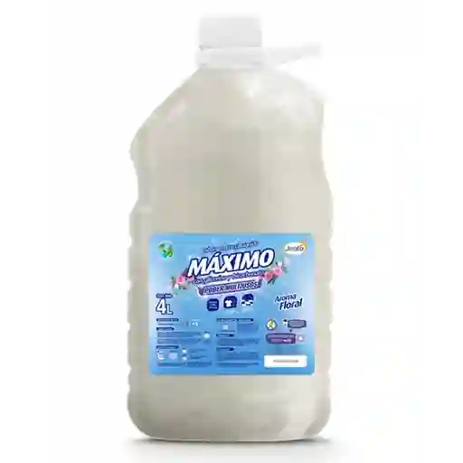 Máximo Jabón Barra Líquido Glicerina + Bicarbonato Floral