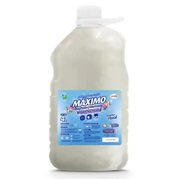 Máximo Jabón Barra Líquido Glicerina + Bicarbonato Floral