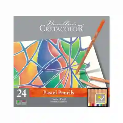 Cretacolor Lápiz Pastel Con Estuche Metal Redondo Mediano