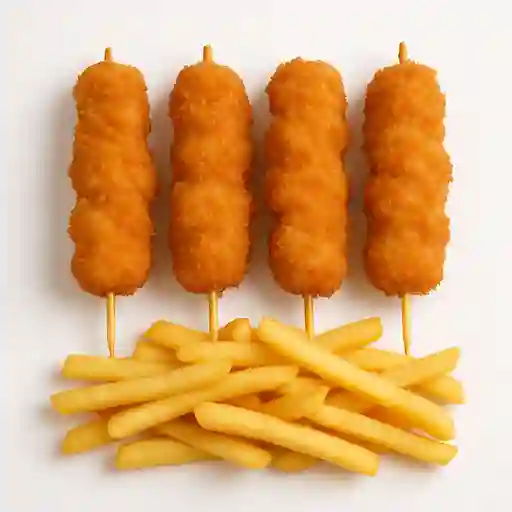 Pinchos de Pollo Apanado