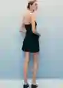 Short Zoey Tejano Negro Talla 38 Mujer Mango