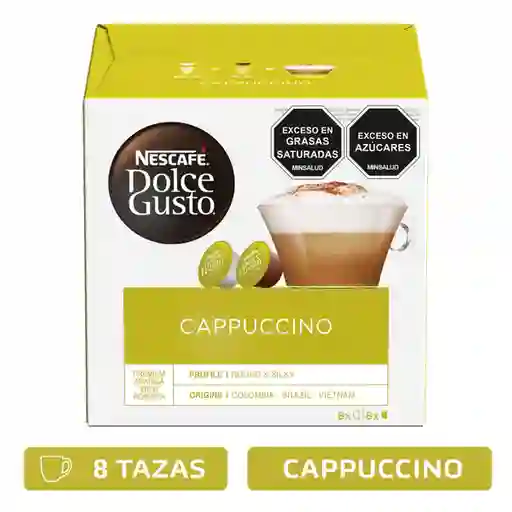 Cápsulas de Café NESCAFÉ DOLCE GUSTO Cappuccino x 188g