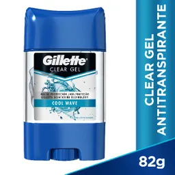 Gillete Clear Gel Desodorante Cool Wave 82 g