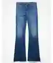 Jean Low Rise Baggy Flare Azul Talla 00 Regular American Eagle