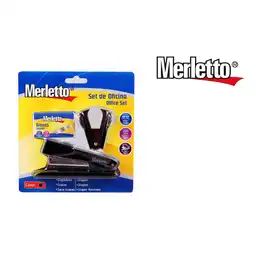 Merletto Kit Grapadora Caja de Grapas y Saca Grapas