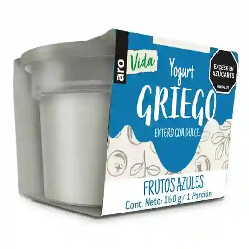 Aro Yogurt Griego Vida Frutos Azules
