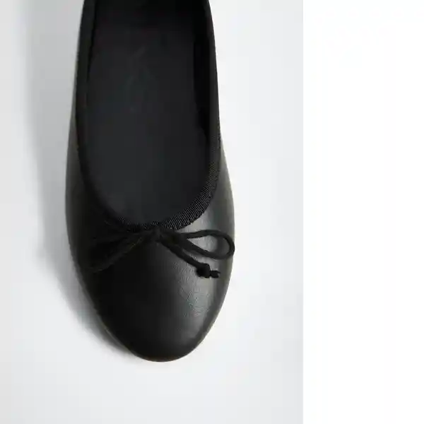 Zapato Paso Negro Talla 39 Mujer Mango