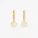 Bangle up Aretes Celest Dorado Blanco