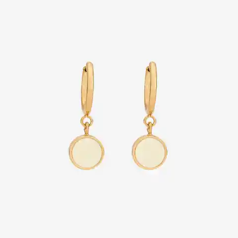 Bangle up Aretes Celest Dorado Blanco