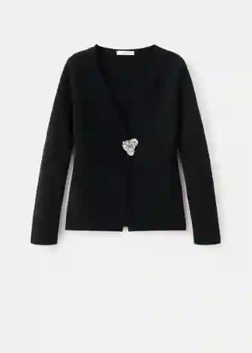 Chaqueta Tapies Negro Talla S Mujer Mango
