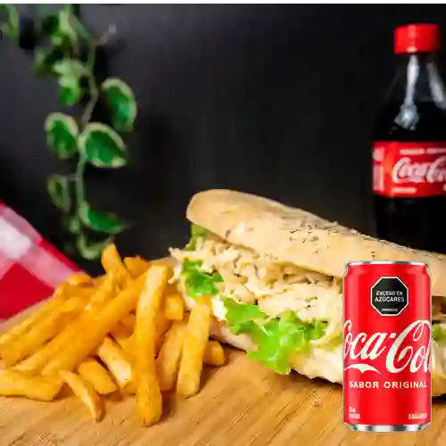 Combo Sandwich Pollo Al Horno +Cocacola Orig 235 ml