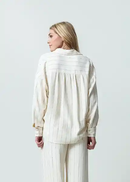 Camisa Jana Mujer Crudo Marfil Claro T M 012G308 Naf Naf